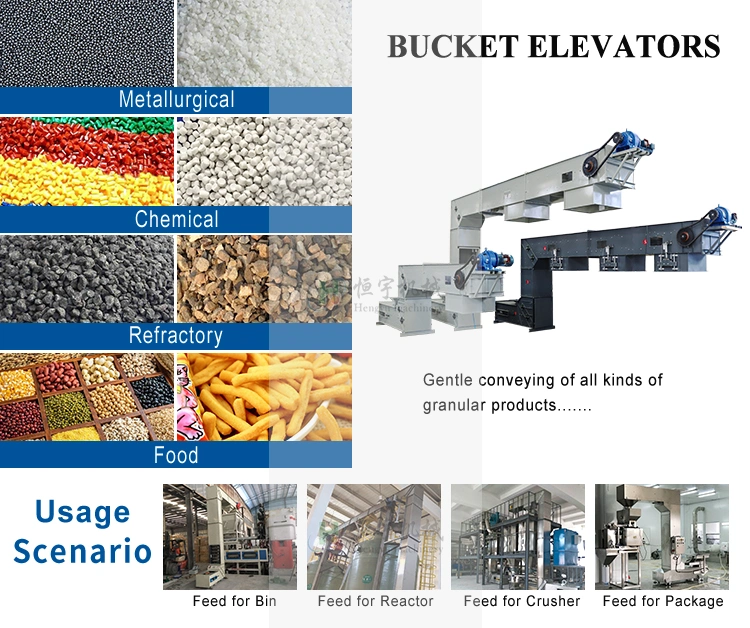 Bulk Materials Industrial Stainless/Mild Steel Z Type Bucket Conveyor Elevator