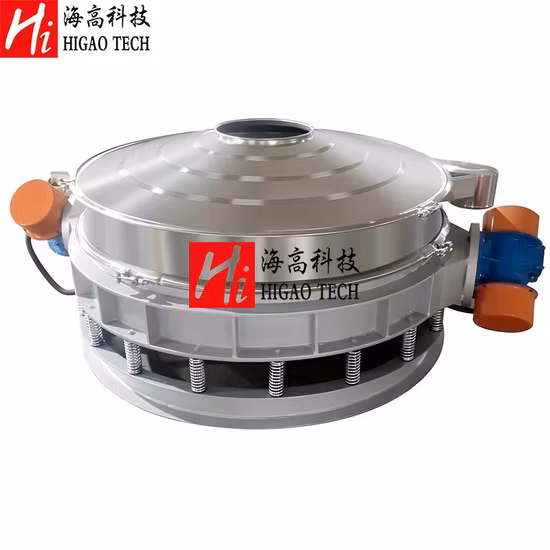 コンパクトでフロースルー設計の振動ふるい機、小麦粉検査ふるい分けおよびスカルピング用